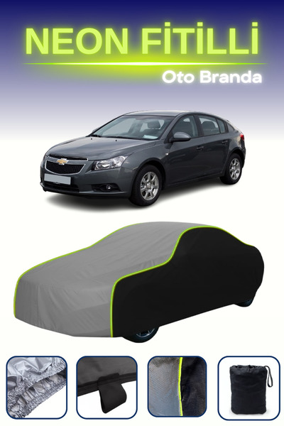 Cemku Fast أسود-رمادي-أسود [شيفروليه كروز 2009 - 2016] مشمع سيارة متوافق مع ح...