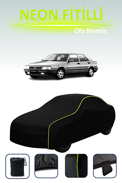 Cemku Cool أسود [فيات كروما 1986 - 1991] مشمع سيارة متوافق مع حبال النيون، مقاوم للماء والغبار