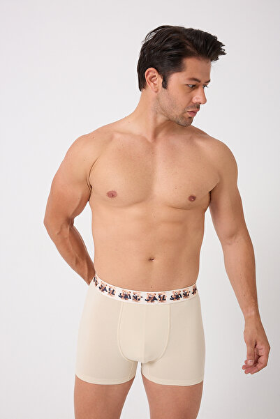 Saint Sail Ανδρικά μποξεράκια από βαμβακερό εύκαμπτο ύφασμα Lycra με εμπριμέ πολύχρωμο σχέδιο αρκουδάκι