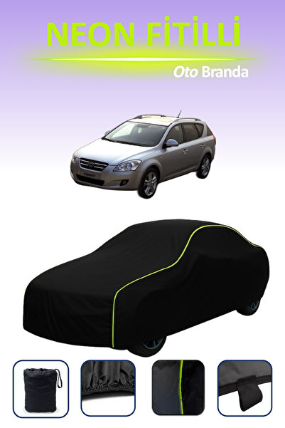 Cemku Cool أسود [كيا CEE& # 039;D 2007 - 2009] مشمع سيارة متوافق مع حبال الني...