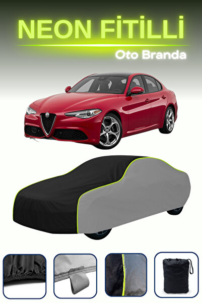 Cemku Shade رمادي-أسود-رمادي [ألفا روميو جوليا 2016 - 2021] قماش مشمع سيارة ن...