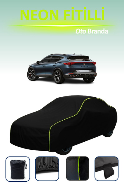 Cemku Cool Siyah [Cupra Formentor Concept] Uyumlu Neon Fitilli Araba Brandası...