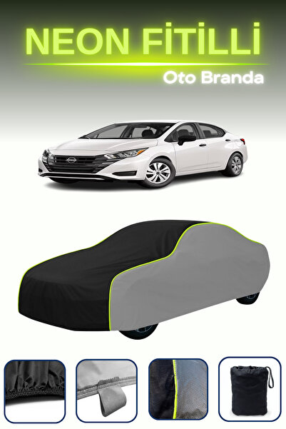 Cemku Shade رمادي-أسود-رمادي [نيسان فيرسا سيدان] قماش مشمع مناسب لسيارة نيون ...