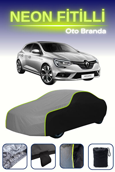 Cemku Fast أسود-رمادي-أسود [رينو ميجان Hb هاتشباك] مشمع سيارة متوافق مع النيو...