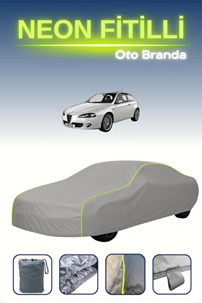 Cemku Shine رمادي [Alfa Romeo 147 3 أبواب] غطاء سيارة متوافق مع حبال النيون، ...