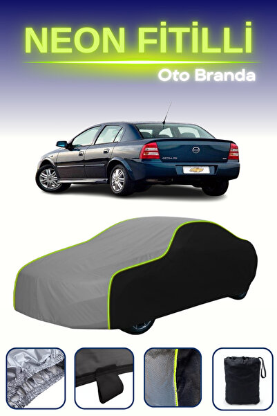 Cemku Fast أسود-رمادي-أسود [شيفروليه أسترا] مشمع سيارة متوافق مع حبال النيون،...