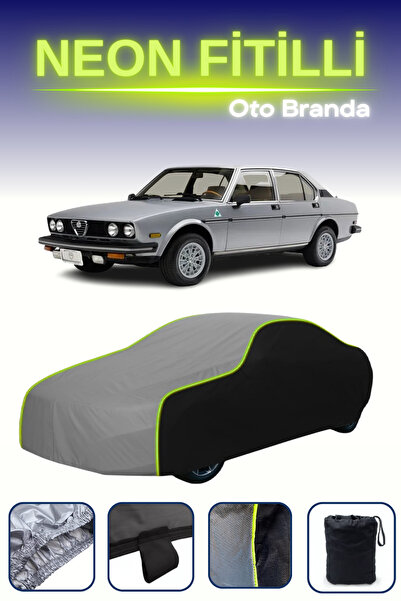 Cemku Fast أسود-رمادي-أسود [ألفا روميو ألفيتا 1979 - 1984] مشمع سيارة متوافق ...