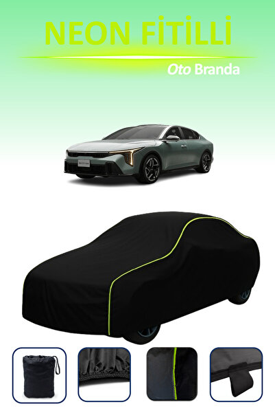 Cemku Cool أسود [Kia K4] مشمع سيارة متوافق مع حبال النيون، مقاوم للماء والغبار