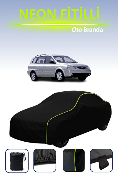 Cemku Cool أسود [كيا كارينز 2002 - 2006] مشمع سيارة متوافق مع حبال النيون، مق...