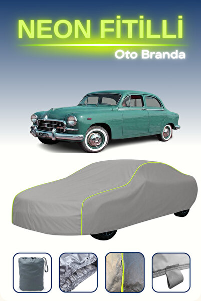 Cemku Shine رمادي [Fiat 1400 1950 - 1954] مشمع سيارة متوافق مع حبال النيون، م...