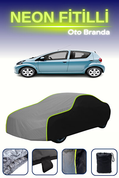 Cemku Fast أسود-رمادي-أسود [Toyota Aygo 5 أبواب 2005 - 2008] مشمع سيارة متواف...