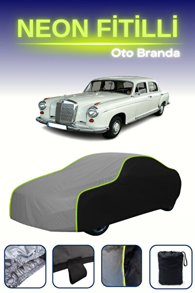 Cemku Fast أسود-رمادي-أسود [مرسيدس بنز W128 سيدان] مشمع سيارة متوافق مع حبال ...