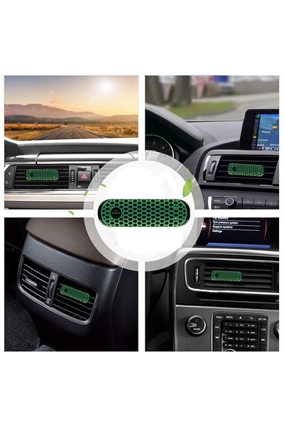Aroma Car HEX Polymer Air Freshener Lemon Scent - Long Lasting, Spill Proof, Safe & Stylish