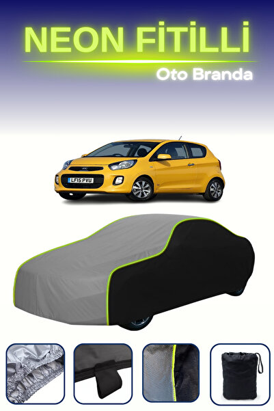 Cemku Fast أسود-رمادي-أسود [كيا بيكانتو 3 أبواب 2015 - 2017] مشمع سيارة متواف...