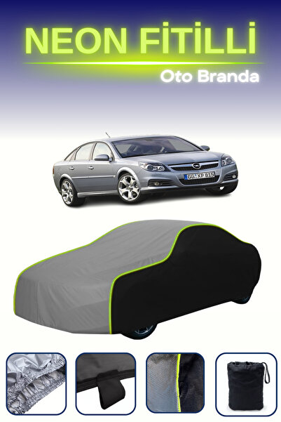 Cemku Fast أسود-رمادي-أسود [أوبل فيكترا] مشمع سيارة متوافق مع حبال النيون، مق...