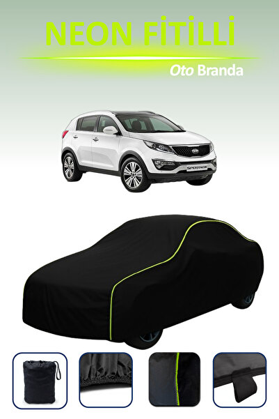 Cemku Cool أسود [كيا سبورتاج] متوافق مع مشمع السيارة المضلع النيون، مقاوم للماء والغبار