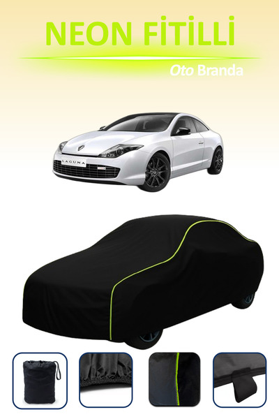 Cemku Cool أسود [رينو لاجونا] مشمع سيارة متوافق مع حبال النيون، مقاوم للماء و...