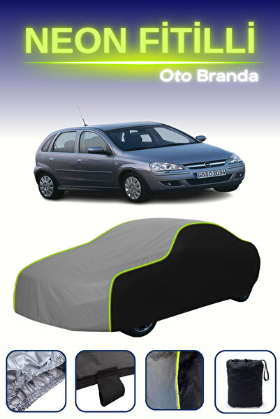 Cemku Fast أسود-رمادي-أسود [أوبل كورسا 5 أبواب 2003 - 2006] مشمع سيارة متوافق...