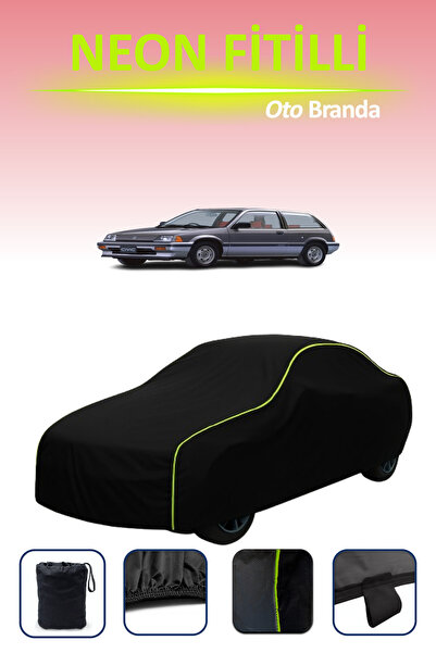 Cemku Cool أسود [هوندا سيفيك 3] مشمع سيارة متوافق مع حبال النيون، مقاوم للماء...