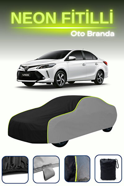 Cemku Shade رمادي-أسود-رمادي [تويوتا فيوس 2013 - 2021] مشمع سيارة متوافق مع ح...