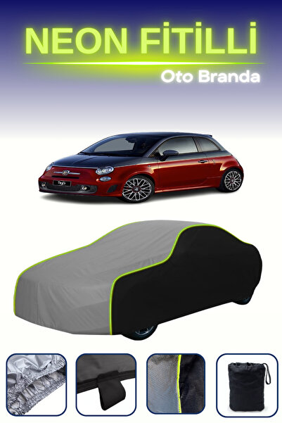Cemku Fast Black-Grey-Black [Fiat 595 Abarth 2012 - 2015] Compatible Neon Cor...