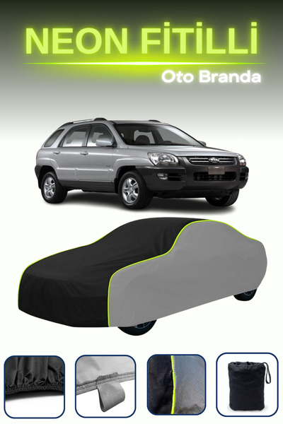 Cemku Shade رمادي-أسود-رمادي [كيا سبورتاج 2004 - 2007] مشمع سيارة متوافق مع ح...