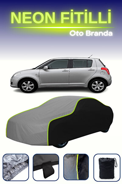 Cemku Fast أسود-رمادي-أسود [سوزوكي سويفت 5 أبواب 2005 - 2009] مشمع سيارة متوا...