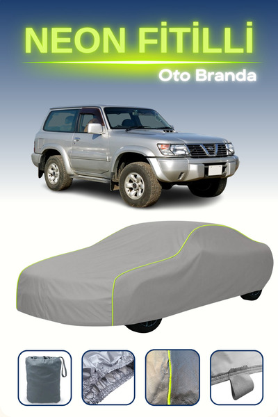 Cemku Shine رمادي [نيسان سفاري] مشمع سيارة متوافق مع النيون، مقاوم للماء والغبار