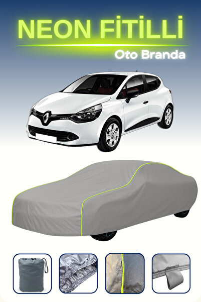 Cemku Shine رمادي [رينو كليو 5 أبواب 2016 - 2019] مشمع سيارة متوافق مع حبال ا...