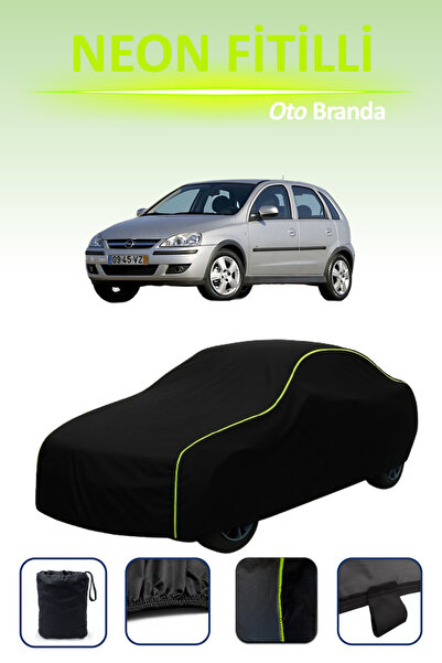 Cemku Cool أسود [أوبل كورسا 5 أبواب 2000 - 2003] مشمع سيارة متوافق مع حبال ال...