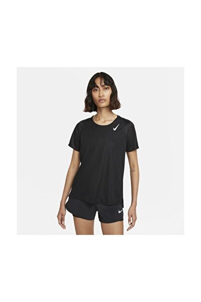 Nike W Nk Df Race Top Ss Жіноча чорна футболка - DD5927-010