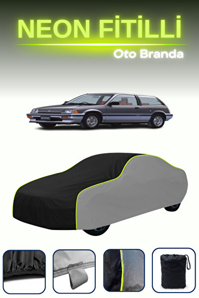 Cemku Shade رمادي-أسود-رمادي [هوندا سيفيك 3 هاتشباك] غطاء سيارة متوافق مع حبا...