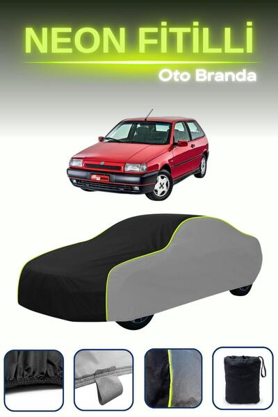 Cemku Shade Gri-Siyah-Gri [Fiat Tipo] Uyumlu Neon Fitilli Araba Brandası, Su ...