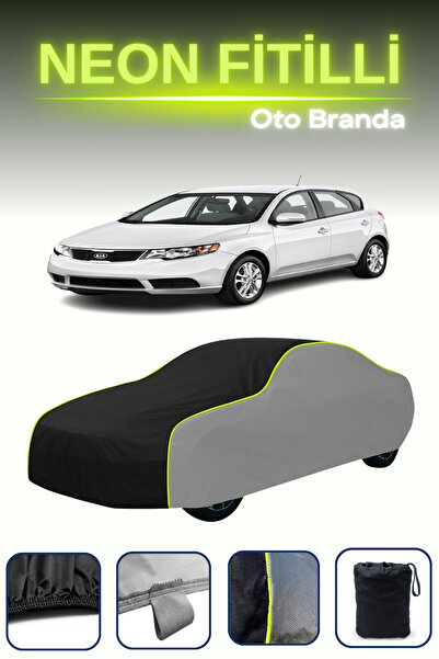 Cemku Shade رمادي-أسود-رمادي [كيا فورتي 1] قماش مشمع مناسب للسيارة متوافق مع ...