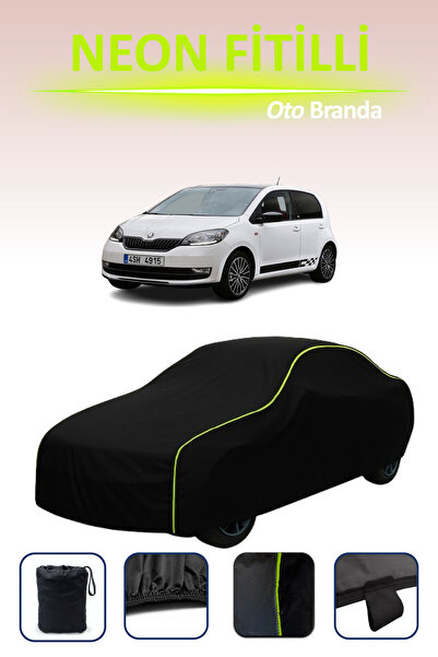 Cemku Cool أسود [Skoda Citigo 5 أبواب 2017 - 2019] مشمع سيارة متوافق مع حبال ...