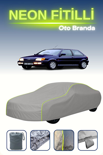 Cemku Shine رمادي [Ford Fiesta 3 Door 1994 - 1995] مشمع سيارة متوافق مع حبال ...