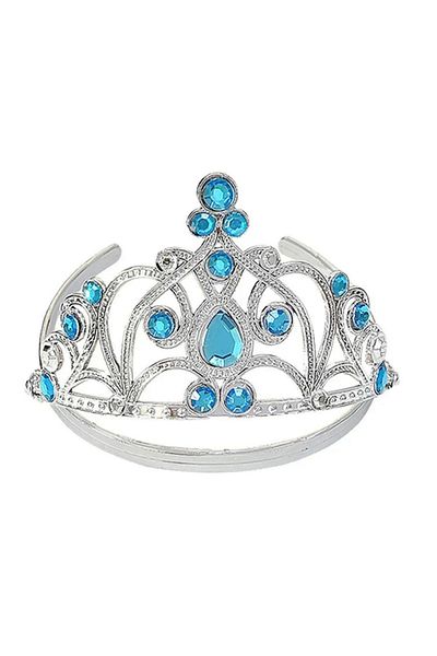 Skygo Blue Stoned Elsa Children's Crown Princess Crown Queen Crown 16x14 cm