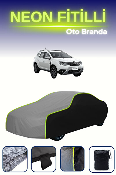 Cemku Fast أسود-رمادي-أسود [رينو داستر 1] مشمع سيارة متوافق مع حبال النيون، م...