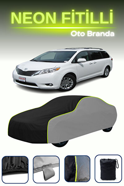 Cemku Shade رمادي-أسود-رمادي [Toyota Sienna 3] مشمع سيارة متوافق مع حبال الني...