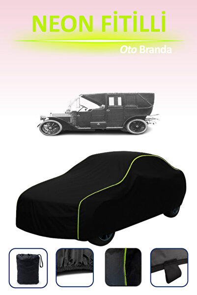 Cemku Cool أسود [فيات 15-25 حصان بريفيتي تيبو 2 1908 - 1912] مشمع سيارة مضلع ...