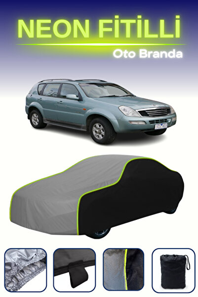 Cemku Fast أسود-رمادي-أسود [سانج يونج ريكستون 2001 - 2006] مشمع سيارة متوافق ...