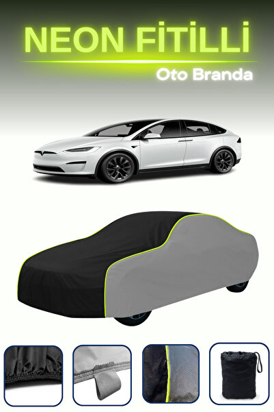 Cemku Shade رمادي-أسود-رمادي [طراز تسلا موتورز x 2015 - 2021] مشمع سيارة متوا...