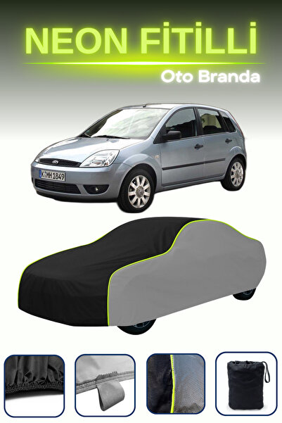 Cemku Shade رمادي-أسود-رمادي [Ford Fiesta 5] غطاء سيارة متوافق مع حبال النيون...