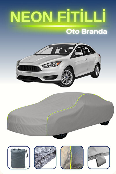 Cemku Shine رمادي [Ford Focus 4 Sedan] مشمع سيارة متوافق مع حبال النيون، مقاو...