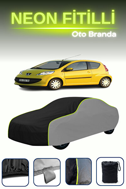 Cemku Shade رمادي-أسود-رمادي [بيجو 107 3-أبواب 2005 - 2008] قماش مشمع سيارة ن...