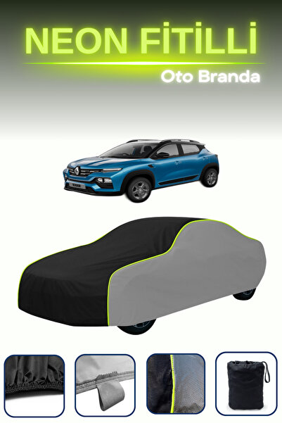 Cemku Shade رمادي-أسود-رمادي [رينو كيجر] غطاء سيارة متوافق مع حبال النيون، مق...