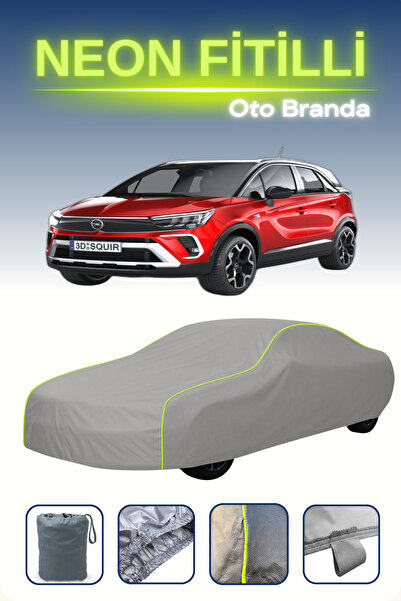 Cemku Shine رمادي [أوبل كروسلاند] متوافق مع قماش السيارة النيون المضلع، مقاوم...