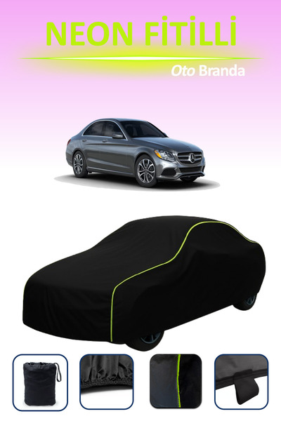 Cemku Cool أسود [Mercedes C-Class (W205) 2018 - 2021] مشمع سيارة متوافق مع حب...