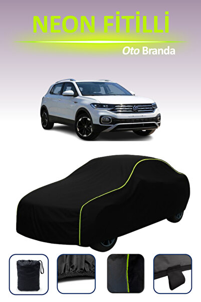 Cemku Cool أسود [فولكس فاجن تاكوا] مشمع سيارة متوافق مع حبال النيون، مقاوم لل...