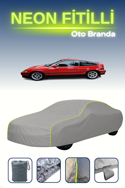 Cemku Shine رمادي [Honda Crx 2] مشمع سيارة متوافق مع حبال النيون، مقاوم للماء...